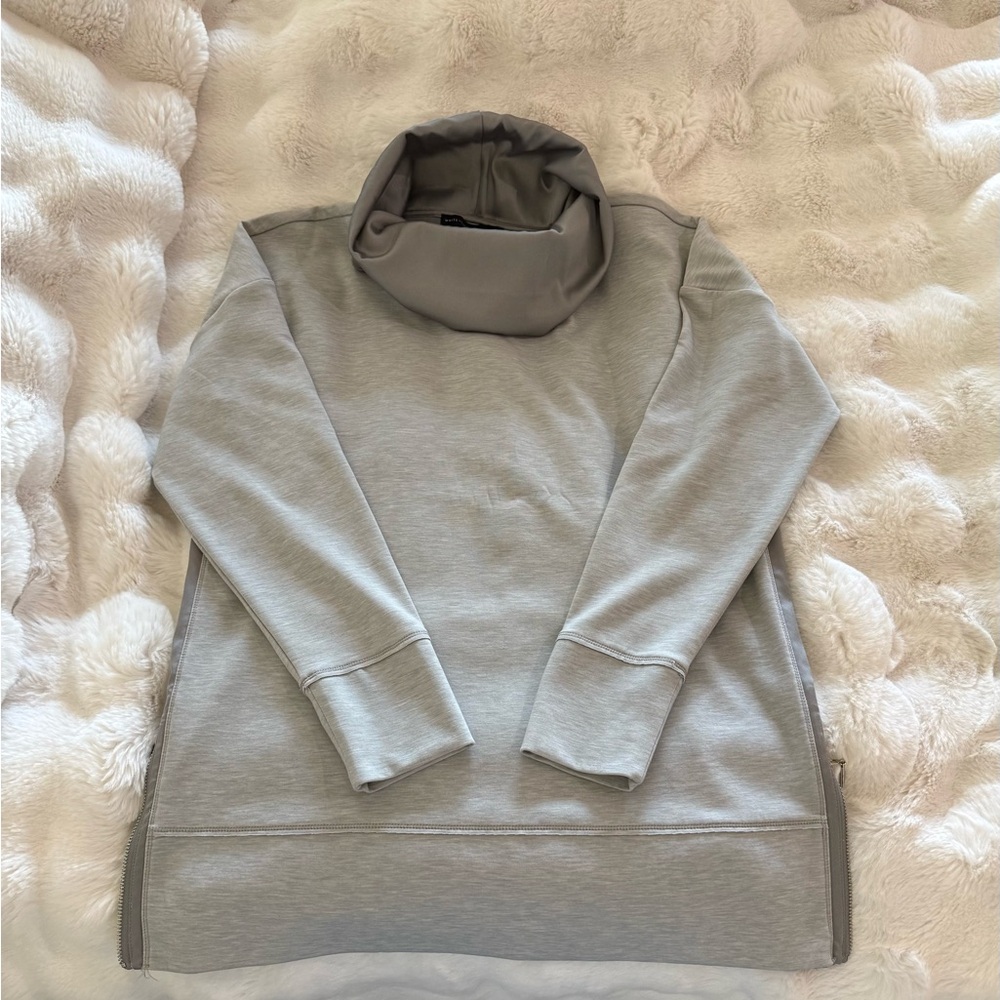 White House Black Market Light Gray Turtleneck Sweater